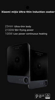 XIAOMI Mijia Ultradunne inductiekookplaat 2100W Smart Home inductiekookplaat 23mm ultradunne inductiekookplaat Verbind met Mijia APP