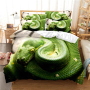 Green Snake New Products Bedding Duvet Cover 3D Digital Printing Bed Sheet Fashion Design 2-3Piece Quilt Cover Bedding Set