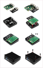 Argon ONE M.2 Case for Raspberry Pi 4 Model B M.2 SATA SSD to USB 3.0 Board Support UASP Built-in Fan Aluminum Case for RPI 4