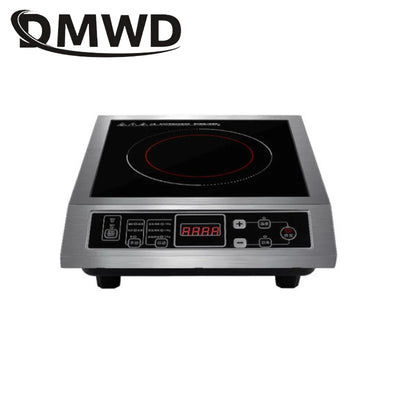 DMWD Commercial 3500W Electromagnetic Induction Cooker Waterproof Hotpot Heating Cooktop Soup Stir-fry Cooking Stove EU US Plug