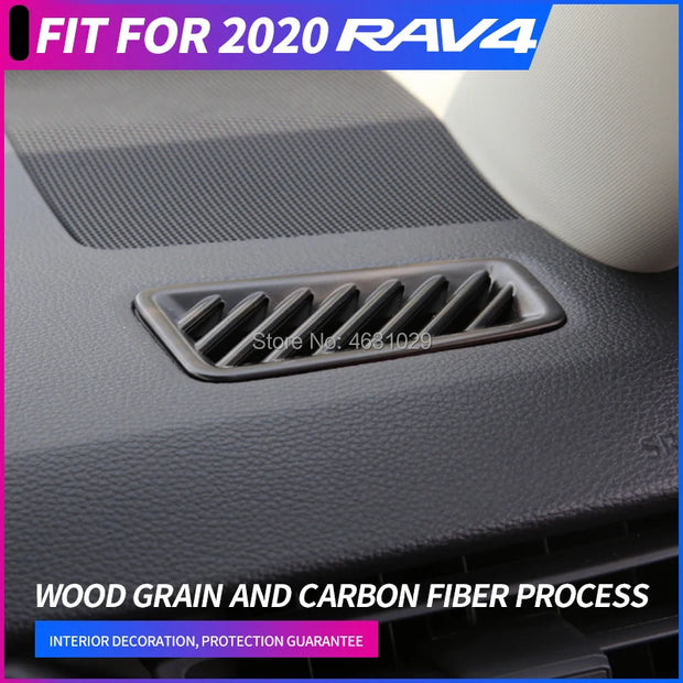 Car Air Conditioner Vent Frame Dashboard left right air Outlet Cover Interior Trim Cover Accessories For Toyota RAV4 2019 2020