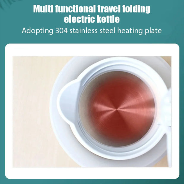 Mini Foldable Electric kettle Teapot Water Heater 600ML Household Portable Outdoor Travel Electric Kettle Water Boiling Pot 220V