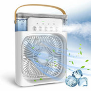 Portable Humidifier Fan Air Conditioners USB Electric Fan LED Night Light Water Mist Fun 3 In 1 Air Cooler Humidifie For Home