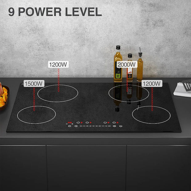 Multi-head Four-head Induction Cooker Embedded Commercial Electric Ceramic High-power Heating Furnace English Wholesale