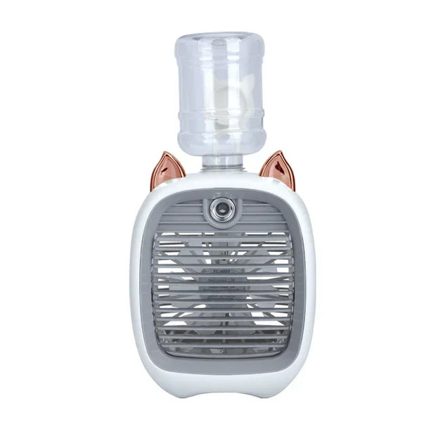 Portable USB Mini Air Cooler Fan Water Cooling Fan with 3 Speed 2 Modes Spray Humidifier Purifier for Car Home