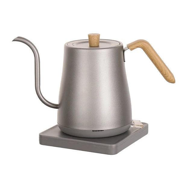 110V/220V Electric Kettle Hand Brew Coffee Pot Slender Mouth Pot Gooseneck Jug Teapot Home 304 Stainless Steel Kettle 1000W