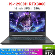 Topton L8 New Gaming Laptop i9 12900H i7 NVIDIA RTX 3060 6G 16 inch 165Hz IPS Windows 11 PCIE4.0 Notebook Gamebook WiFi6 BT5.2