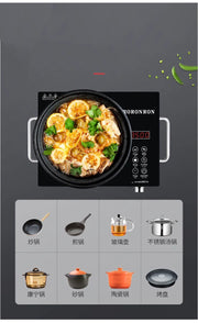 110V-220V Electric Pottery Stove Cooking Hot Pot Porridge Soup Frying Barbecue Induction Cooker 3500W