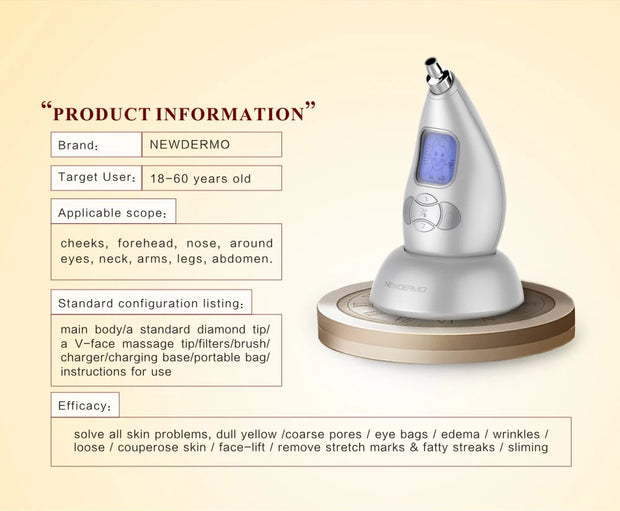 Skin care pore cleaning tool electric lifting, tightening, exfoliating, and rejuvenating device