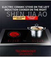 2200W*2 Induction Cooker Smart Double-head Electric Ceramic Stove Desktop Double Stove Induction Cooker Stir Fry