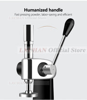 LXCHAN Coffee Tamper Manual Flat Tamper Espresso Quantitative Labor Saving Coffee Tool Tamper 57.5mm/58mm with 2 Sizes