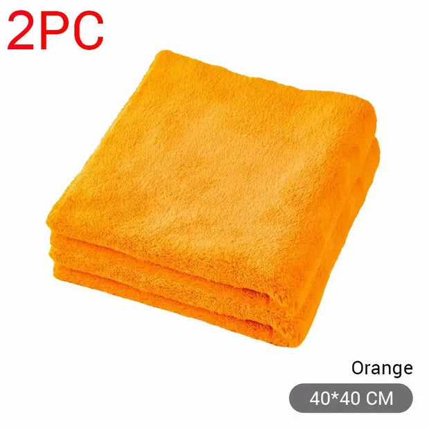 SEAMETAL 40X40cm Microvezeldoeken Autoverzorging Wassen Dikke Handdoek Autodetailing Droogdoek Reinigingsgereedschap Autowas Accessoires