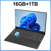 15.6' Office Study Laptop Computer Windows 11 32GB DDR4 1TB SSD N95 Unlock Notebook PC Computer FHD Display