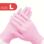 Black/pink disposable gloves PVC tattoo work gloves with Home Kitchen Tools Tattoo Washing Car Household Cleaning Work Gloves