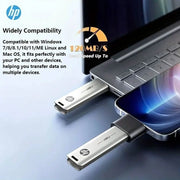 HP X796W USB3.2 Metal USB Flash Drive 256GB 128GB 64GB 32GB High Speed Sticks Creative Personality PenDrive