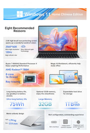 Honor Laptop X16 Plus 2024,Ryzen 7 8845HS,16GB 512GB/32GB 1TB,AMD Radeon™ 780M Notebook SSD IPS Ultrabook 16 Inch Computer