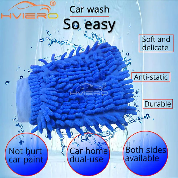 Paint Cleaner Microfiber Chenille Car Styling Moto Wash Vehicle Auto Cleaning Mitt Glove Equipment Detailing Cloths Home Duster