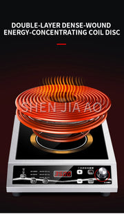 3500W high-power single-head induction cooker button control maximum load-bearing 50KG black crystal panel YS-3505