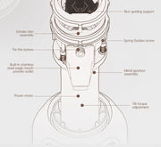 HiBREW G5 48mm Conische braam Elektrische Koffiemolen Compacte Draagbare Koffiebonenmolen Keuken voor Espresso Turkse Koffie