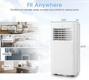 Portable Air Conditioner, 8000 BTU AC Unit with Built-in Dehumidifier, Fan Mode, Sleep Mode, 24H Timer, Remote Control,