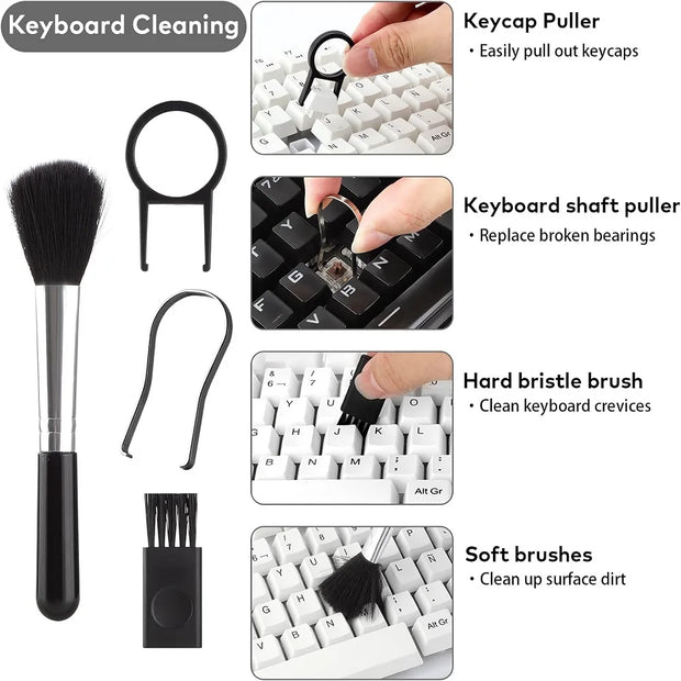 18IN1 Multifunctional Cleaning Kit For Mobile Phones Laptop Keyboard Bluetooth Earphones Electronic Devices Car Cleaner Tools