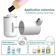 Original 380ML Automatic Foam Soap Dispenser Bathroom Smart Washing Hand Machine With USB Charging White ABS Material