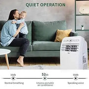 Portable Air Conditioner with Heat 12000 BTU,Portable AC Unit with Dehumidifier & Fan, Cools & Heats up to 400 Sq.ft,Remot