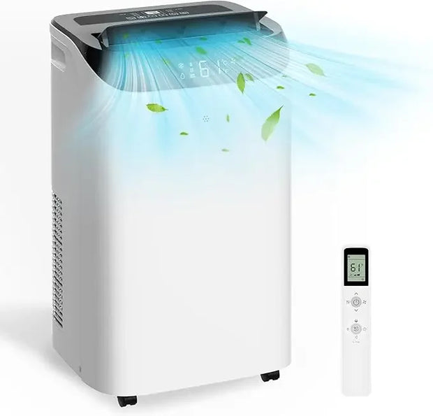 12,000 BTU Portable Air Conditioner Cools Up to 500 Sq.Ft, 3-IN-1 Energy Efficient Portable AC Unit with Remote Control