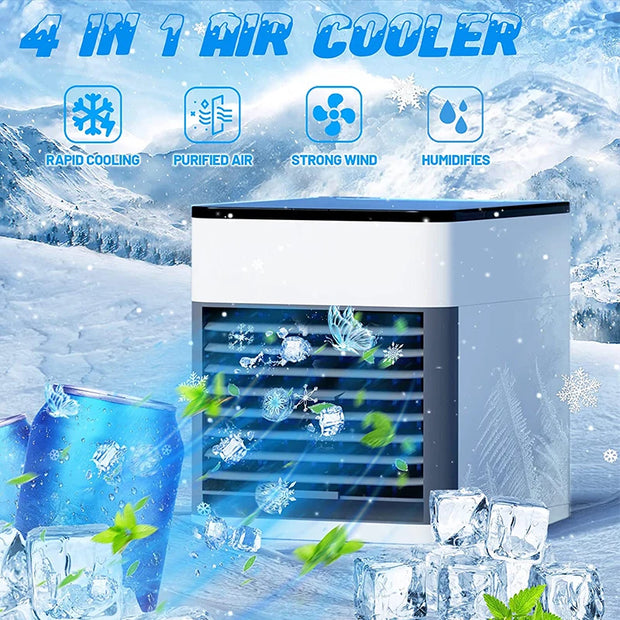 Portable Air Conditioner Home Use Mini Air Cooler Portable Air Conditioning for Office 4 Gear Speed Air Cooling Fan Humidifier