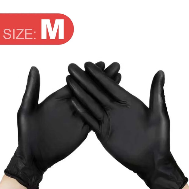 Black/pink disposable gloves PVC tattoo work gloves with Home Kitchen Tools Tattoo Washing Car Household Cleaning Work Gloves