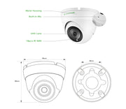 RU 2.8mm 5MP POE Indoor Wide Viewing Angle Infrared Onvif CCTV Video Surveillance Security G.Craftsman