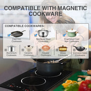 Double-ended Induction Cooker Intelligent High Power Fire Boiler Household Waterproof Electric Kitchen Burner Embedded Stove