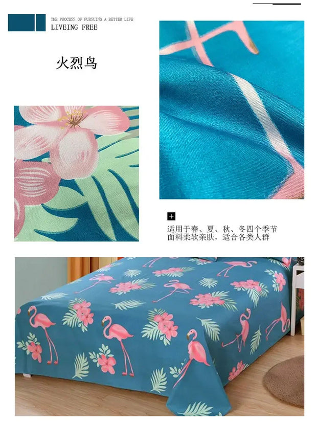 Suitable for All Sizes Bed Sheets All Season Universal Bed Covers Comfortable Bed Sheets Unisex Spring Summer Autumn Winter