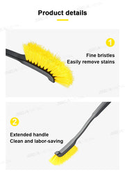 SEAMETAL Car Tire Wheel Rim Cleaning Brush Detailing Brushes Washing Brush Tool Universal Wheel Tire Car Cleaning Accessories