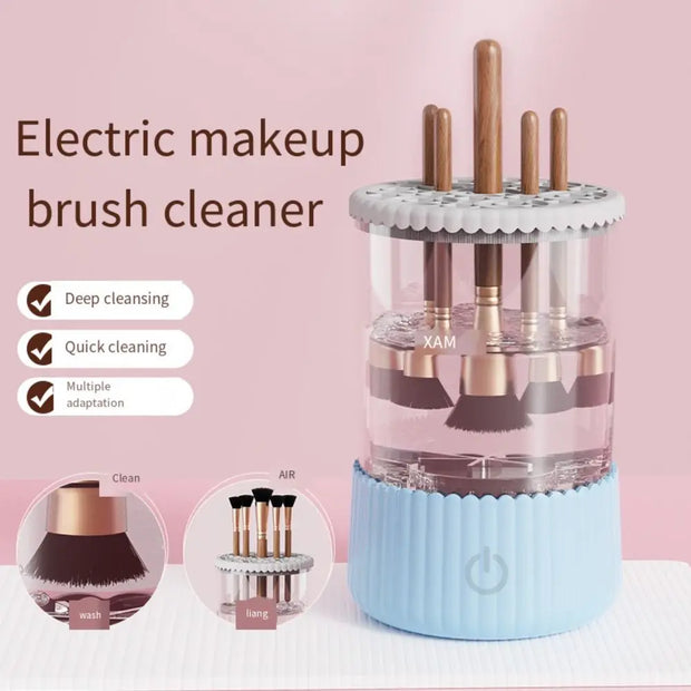 Automatische elektrische make-upborstelreiniger 3 in 1 5V Beauty Brushes Droger Snel drogende roterende make-upborstel Wasmachine Lui