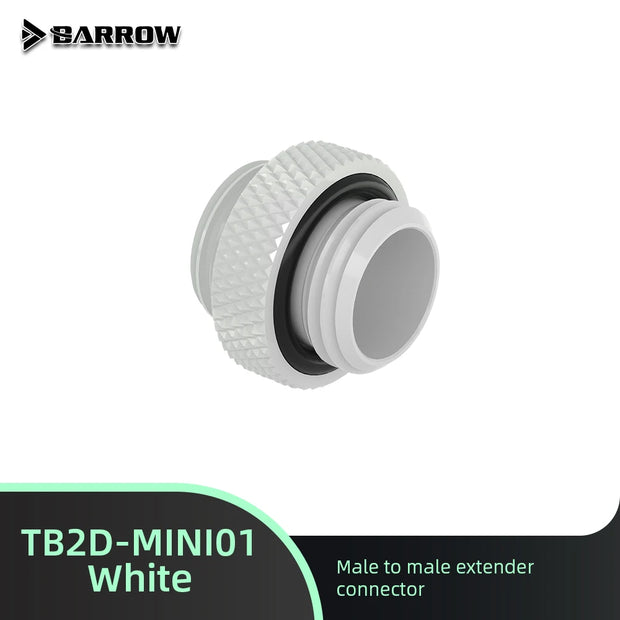 Barrow Water Cooling Male to Male extender TB2D-MINI01 G1/4 Screw Matte silver PC Gaming Liquid Cooled Buliding Connector