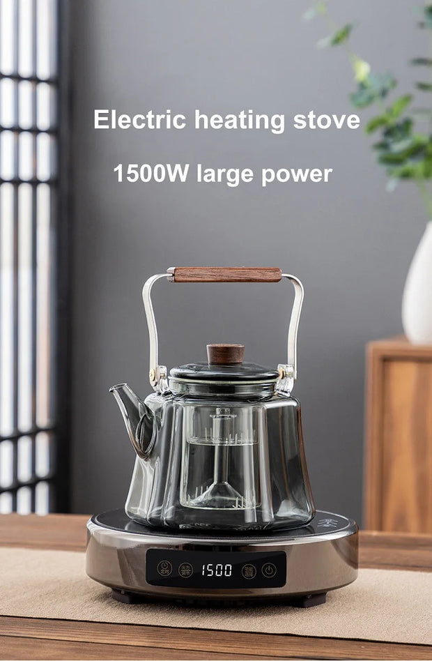 220V Electric Ceramic Stove Tea Stove Electric Hot Plate Heater Stove Heating Furnace Tea Maker 8 Gear Home Water Boiler 1500W