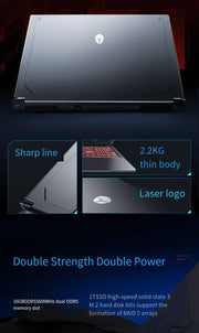 Thunderbobt Hunter 15 15.6inch 2.5K 165Hz I9-14900HX RTX4060-140W  204 nuovo DDR5 WIFI6 Game laptop