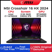 2024 MSI Crosshair 16 HX Laptop 16 Inch 2.5K QHD 240Hz IPS Screen Netbook i7-14700HX 16GB 1TB RTX4060 Notebook Gaming Computer