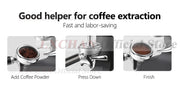 LXCHAN Coffee Tamper Manual Flat Tamper Espresso Quantitative Labor Saving Coffee Tool Tamper 57.5mm/58mm with 2 Sizes