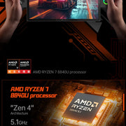 Original OneXPlayer X1 AMD Ryzen 7 8840U Laptop Tablet 3 IN 1 PC Game Console 10.95" Windows 11 Handheld Controllers AI Computer