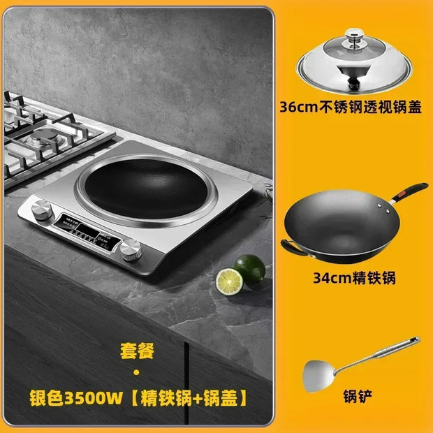 Concave Induction Cooker Household Smart New High Power 3500w Stir Fry 220V  Cooker