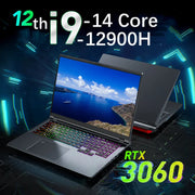 Intel Core i9-12900H Laptop NVIDIA RTX 3060 6G Notebook 16 inch Windows 1114 Cores 20 Threads 64GB DDR4 4TB SSD WiFi5 BT5.2 PC