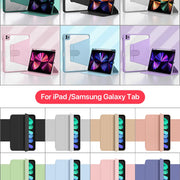 Case for iPad 7th 8th 9th 10.2 Cover Transparent with Pencil Holder Tablet Case for iPad Air 4 5 10.9 5th 6th 9.7 Pro 12.9 funda