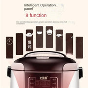 12V 24V Mini Rice Cooker Car Truck Soup Porridge Cooking Machine Food Steamer Heating Lunch Box Meal Heater Warmer 2L