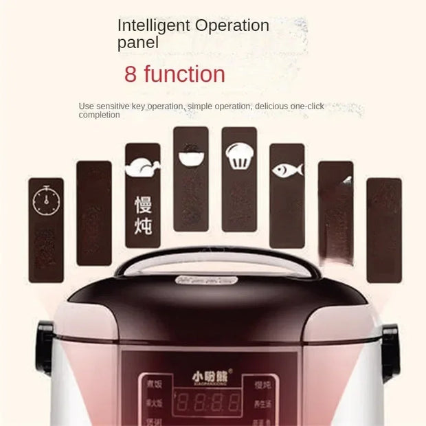 12V 24V Mini Rice Cooker Car Truck Soup Porridge Cooking Machine Food Steamer Heating Lunch Box Meal Heater Warmer 2L