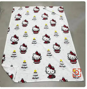 Halloween Ghost Hello Kitty Pluche Deken Sanrio Cartoon Grote Flanellen Deken Katoenen Bank Dutje Deken Bedlaken Kerstcadeau