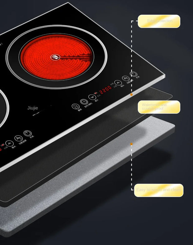 Embedded household induction cooker, dual stove desktop high-power ceramic stove fogão cooktop  estufa inducción