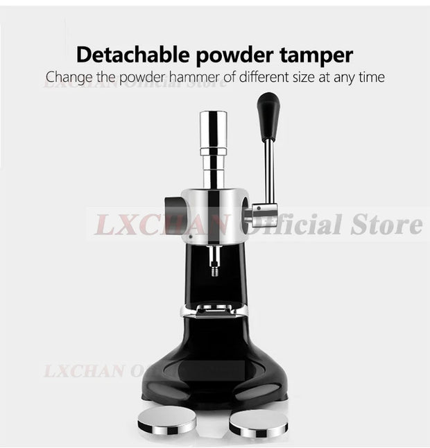 LXCHAN Coffee Tamper Manual Flat Tamper Espresso Quantitative Labor Saving Coffee Tool Tamper 57.5mm/58mm with 2 Sizes