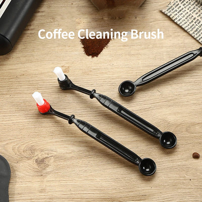 Coffee Dust Clean Brush Coffee Brush Home Dust Cleaner For Keyboards Black Nylon Kitchen Accessories Brewing Head Cleaning Brush